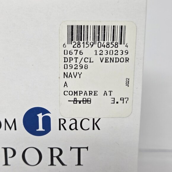 2 Nordstrom Support Pantyhose 9298R Control Top Sheer Toe Navy Off Black Size A - Picture 2 of 7